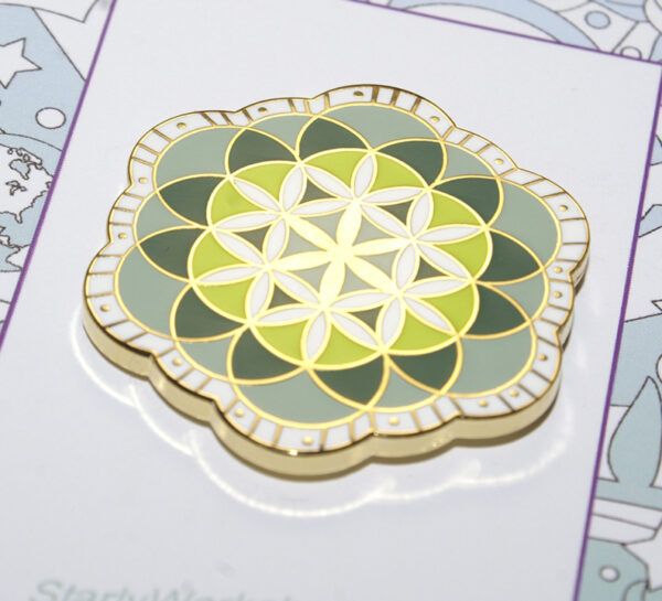 Flower of Life Hard Enamel Pin