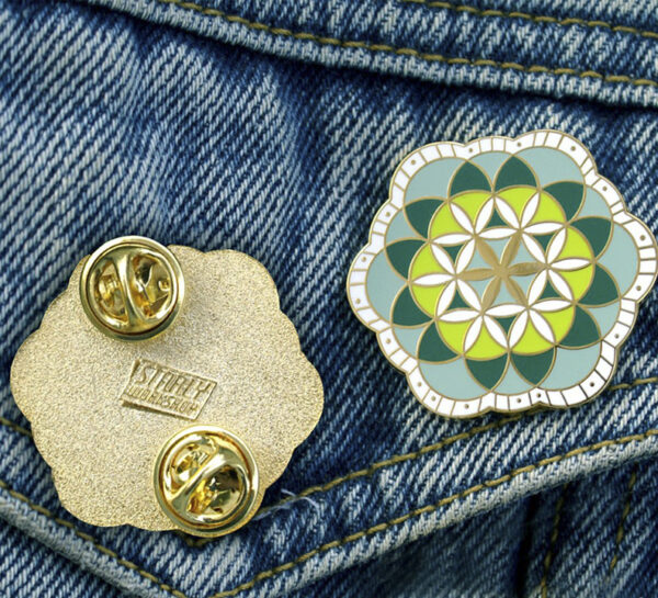 Flower of Life Hard Enamel Pin - Image 2