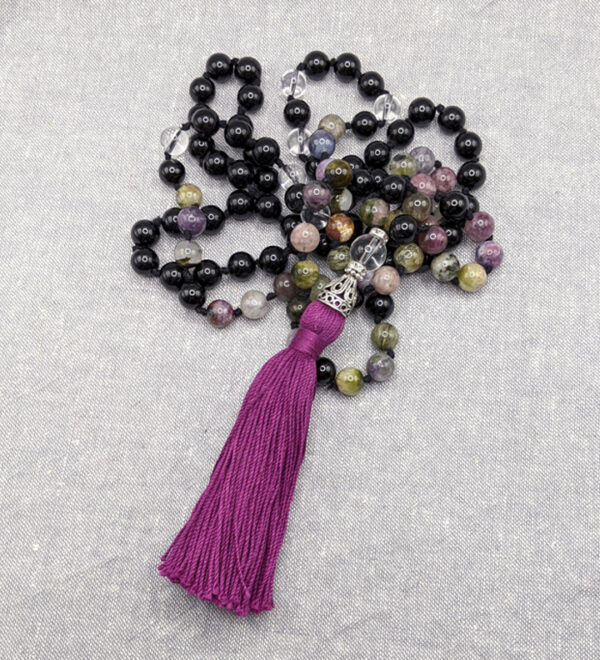 Tourmaline Obsidian Mala - Image 2