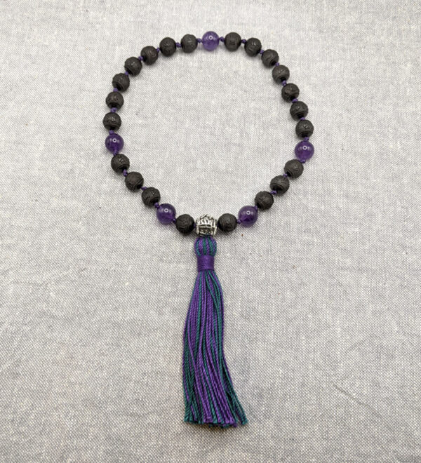 Black Sandalwood Amethyst Pocket Mala