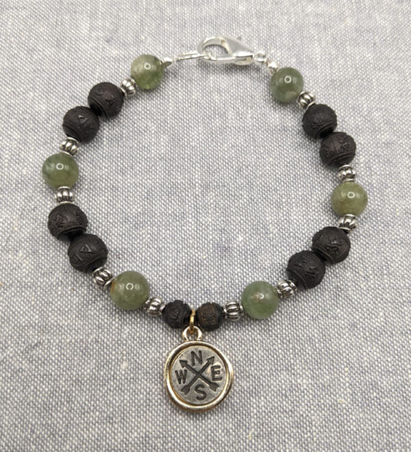 Green Apatite Compass Bracelet