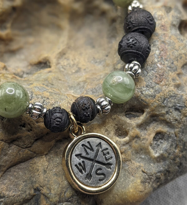 Green Apatite Compass Bracelet - Image 2