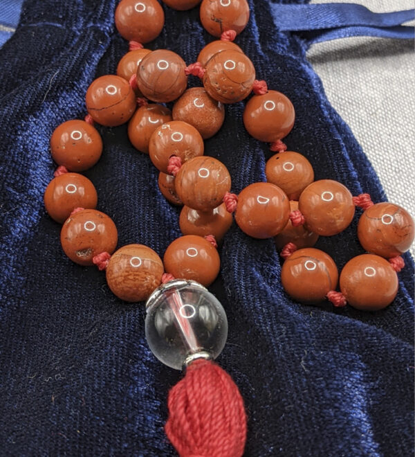 Red Jasper Pocket  Mala - Image 3