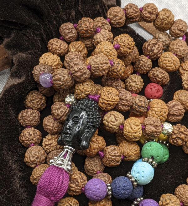 Rudraksha Chakra Mala Magenta - Image 3