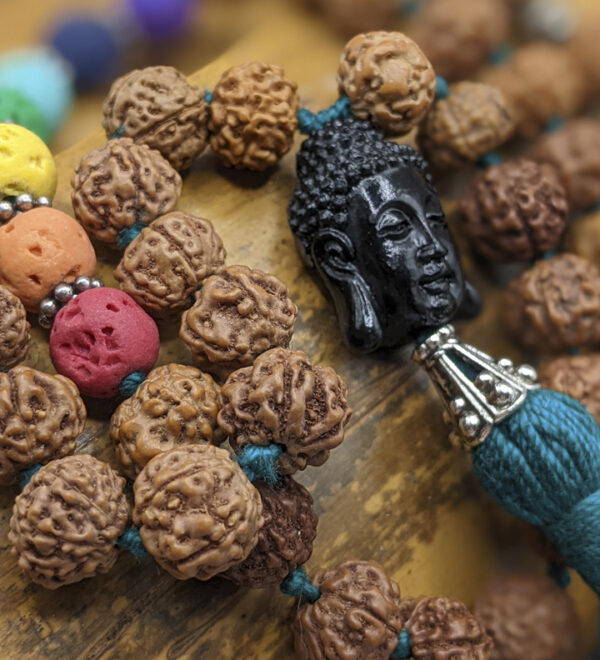 Rudraksha Chakra Mala Teal - Image 3