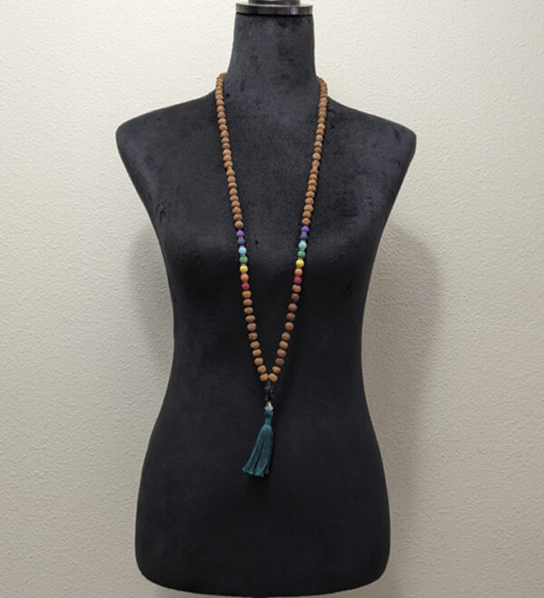 Rudraksha Chakra Mala Teal - Image 5