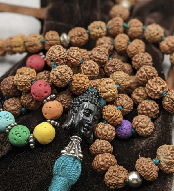 Rudraksha Chakra Mala Teal - Image 4