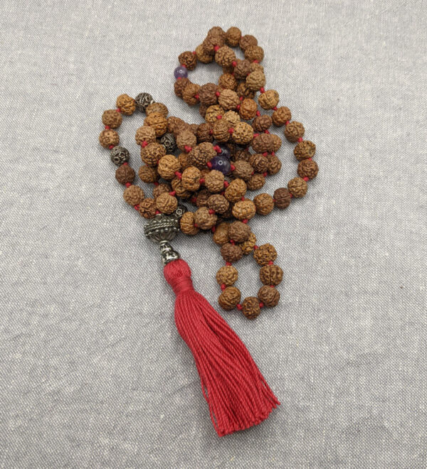 Rudraksha Red Tassel Mala - Image 2