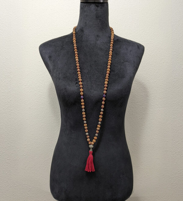 Rudraksha Red Tassel Mala - Image 5