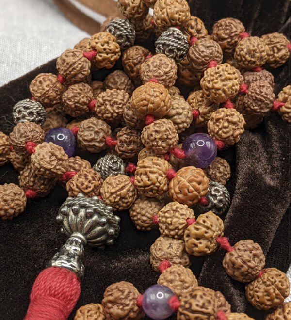 Rudraksha Red Tassel Mala - Image 4