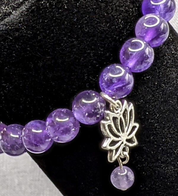 Amethyst Lotus Bracelet