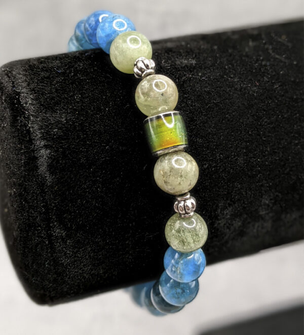 Blue & Green Apatite Mood Bracelet