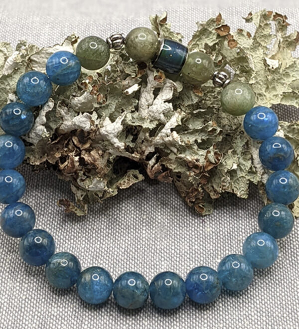 Blue & Green Apatite Mood Bracelet - Image 2