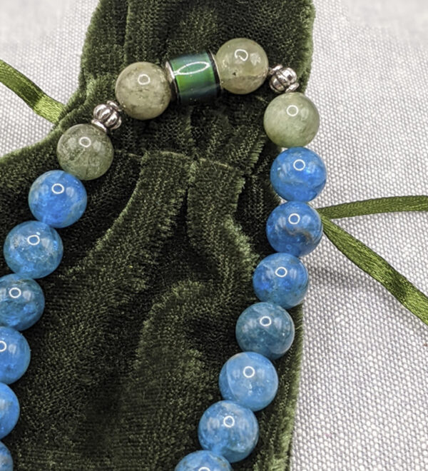 Blue & Green Apatite Mood Bracelet - Image 3