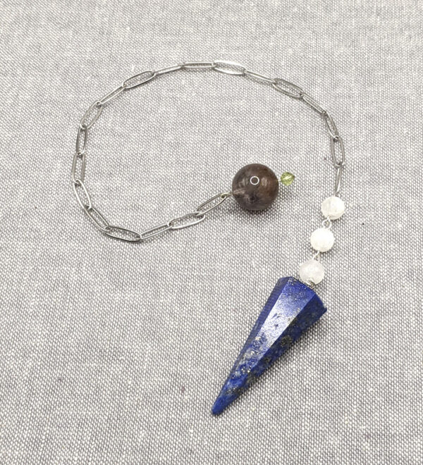 Lapis Moonstone Pendulum