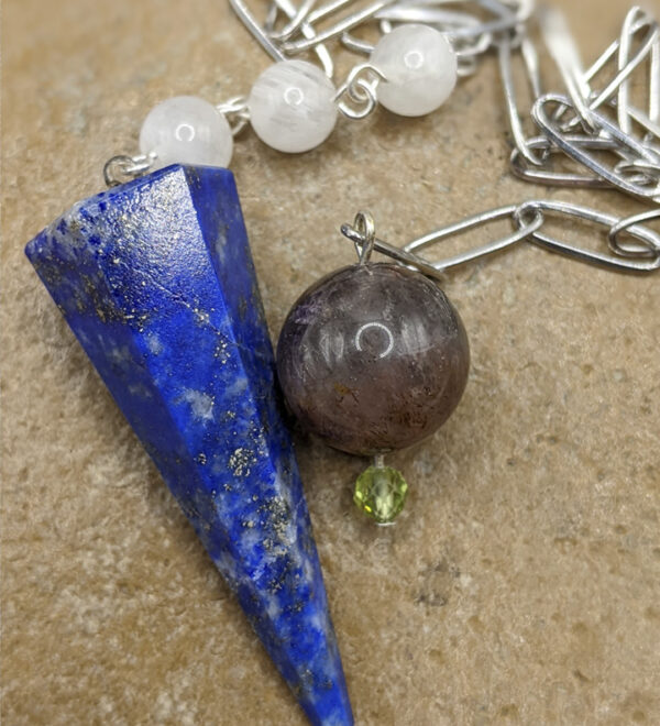 Lapis Moonstone Pendulum - Image 2