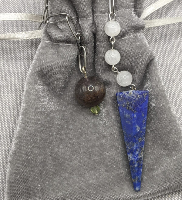 Lapis Moonstone Pendulum - Image 3